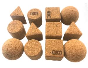 KORXX Geo Set 12 | Geometrische Korkbausteine