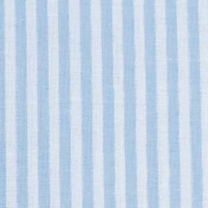 Bettwäsche Garnitur aus Baumwolle - Muster Streifen Hellblau