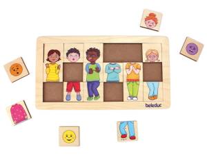 Puzzle Match & Mix Emotionen - Sortierpuzzle | 19 Teile