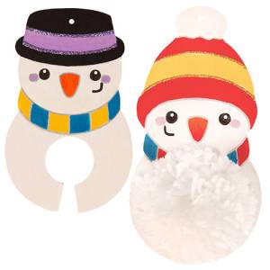 Pompon Schneemann | 6er Set