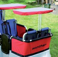 Winther Turtle Kinderbus | Sonnenschutz für 2 Plätze
