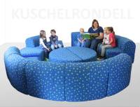 Kindersofa | Kuschel Rondell Kiga - Sitzhöhe 30 cm