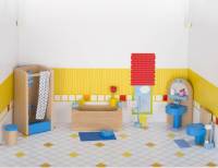 Puppenhaus Möbelset Modern - Badezimmer | 17 Teile