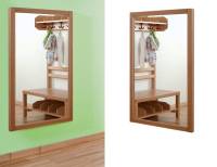 Wandspiegel Buche hell 60 x 100 cm