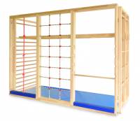 Klappturnwand mit 5 Rahmen | 6 Kletterelemente