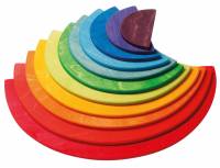 Grimm`s Bausteine U3 | Bodenlegespiel Halbkreise Regenbogen - 11 Teile