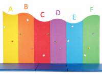 Climbing for Kids | Kletterwand bunt besandet, 6-teilig