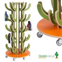 Stiefelkaktus mit Rollen | Für 30 Paar Schuhe