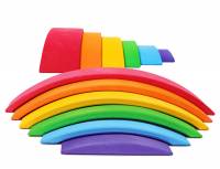 Grimm`s | Farbige Bausteine U3 - Regenbogenbrücke Bunt