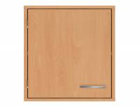 Aufsatzschrank | Hängeschrank mit Tür und 2 Fächern, Türanschlag links