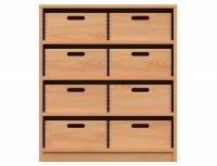 Materialschrank mit 8 Materialkästen