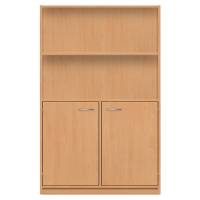 Hochschrank mit 6 Fächern und Doppeltür