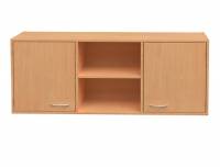 Aufsatzschrank | Hängeschrank mit 6 Fächern und 2 Türen