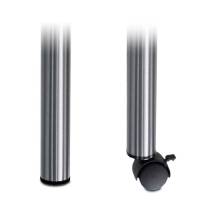 Tischbein aus gebürstetem Aluminium