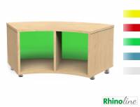 RhinoLine | Sechstelkreisschrank Acrylglas - Höhe 47,1 cm