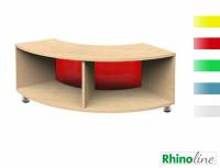 RhinoLine | Viertelkreisschrank Acrylglas - Höhe 47,1 cm