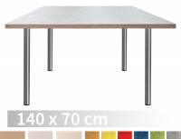 Tische ohne Zarge | Kindergartentisch Trapez 140 x 70 cm