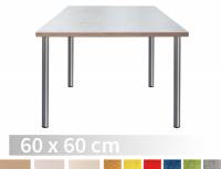 Tische ohne Zarge | Kindergartentisch Quadrat 60 x 60 cm