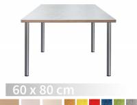 Tische ohne Zarge | Kindergarten Rechtecktisch 80 x 60 cm