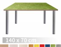 Tische ohne Zarge | Kindergarten Rechtecktisch 140 x 70 cm