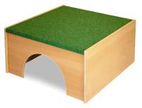 Spielpodest Quadrat mit Tunnel (Anstellhöhe 40 cm)