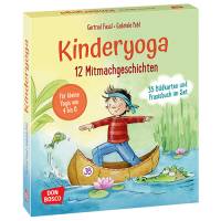 Kinderyoga - 12 Mitmachgeschichten | Praxisbuch mit 35 Bildkarten