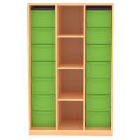 Materialschrank mit 14 hohen Schüben