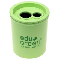eduGREEN Doppelanspitzerdose | Aus Recycling-Kunststoff