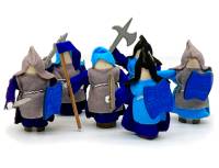 Magic Wood® Ritter Blau | 6 Holzfiguren