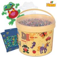 Bügelperlen Hama MIDI - Kindergarten Set | 36000 Bügelperlen Ø 0,5 cm & 24 Platten