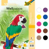 Wellpappe 50 x 70 cm - 10 Bogen in 10 Farben