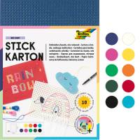 Stickkarton Bunt - 17,5 x 24,5 cm | 10 Blatt