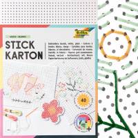 Stickkarton Weiß - 17,5 x 24,5 cm | 40 Blatt