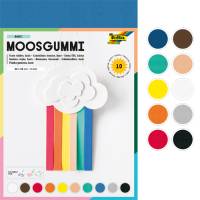 Moosgummi DIN A4 - 10 Bogen in verschiedenen Farben