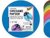 Origami Faltpapier - 500 Blatt in 10 Farben | Rund