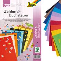 Fotokarton Stanzteile Buchstaben & Zahlen | 700er Set