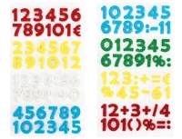 Sticker Moosgummi Glitter | Zahlen 100 Teile