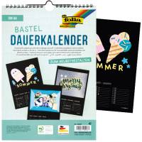 Dauerkalender DIN A4 Schwarz