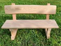 Sitzgarnitur Douglasie Bausatz | Kindergarten - Sitzbank mit Rückenlehne