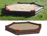 Sandkasten Sechseck