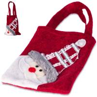 Geschenkbeutel - Weihnachtstasche aus Filz | Motiv Nikolaus