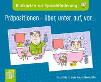 Bildkarten zur Sprachförderung - Präpositionen: über, unter, auf, vor