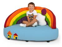 Kindersofa Traumland Regenbogen | Kunstleder