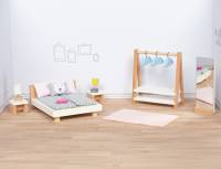 Puppenhaus Möbelset Style - Schlafzimmer | 18 Teile