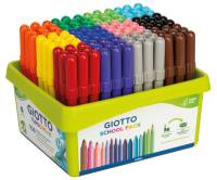Giotto Turbo Maxi | Fasermaler 108er Schulbox
