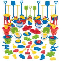 Dantoy Classic Sandspielzeug - Sandspiel Sortiment | 84 Teile
