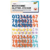 Sticker Moosgummi Glitter | Zahlen 112 Teile