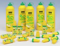 UHU Kiga Paket Nr. 2 | 5 Flaschen UHU Vielzweckkleber flinke flasche ReNATURE ohne Lösungsmittel 950g