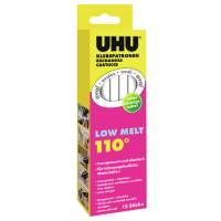 UHU Heißklebepatronen Low Melt transparent-elastisch (110 °C) | 15 Sticks