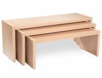 Sitzbänke 3er Set - Sitzhöhen 30 | 34 | 38 cm